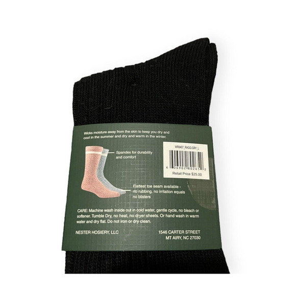 Men’s Woolrich Wool 4-Pair Warm Winter Crew Socks Green Label Collection L - Picture 4 of 5